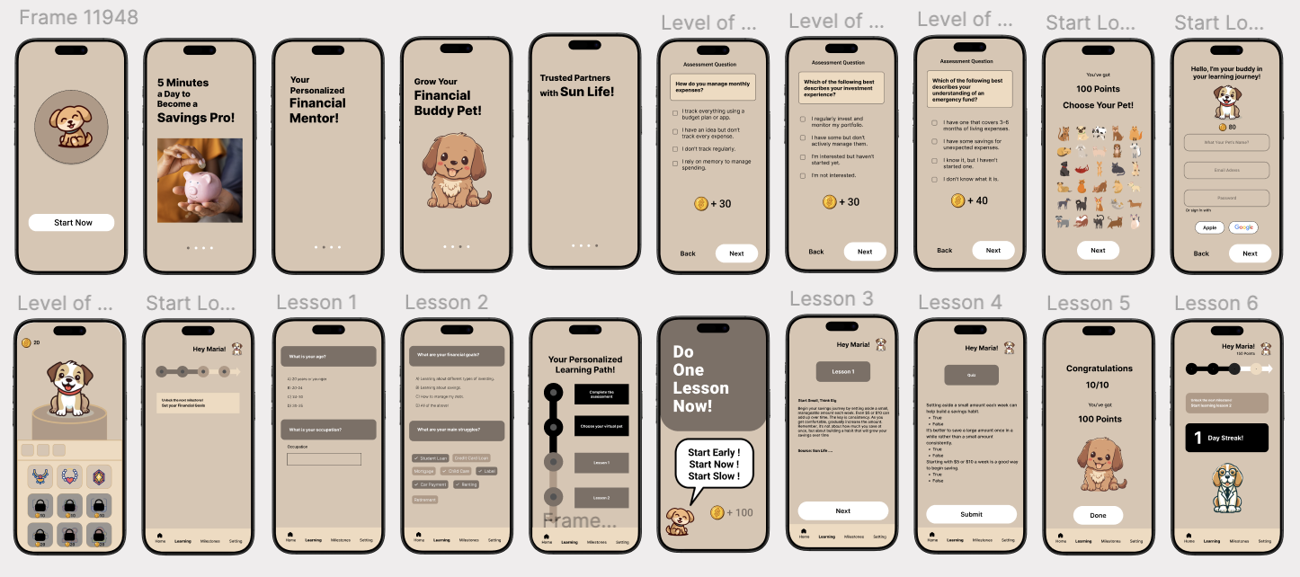 Design Jam 2024 screens